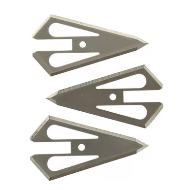 Magnus S100MB Stinger Replacement Blades, 4 Blade, 100 Grain, Silver, 3 Pack