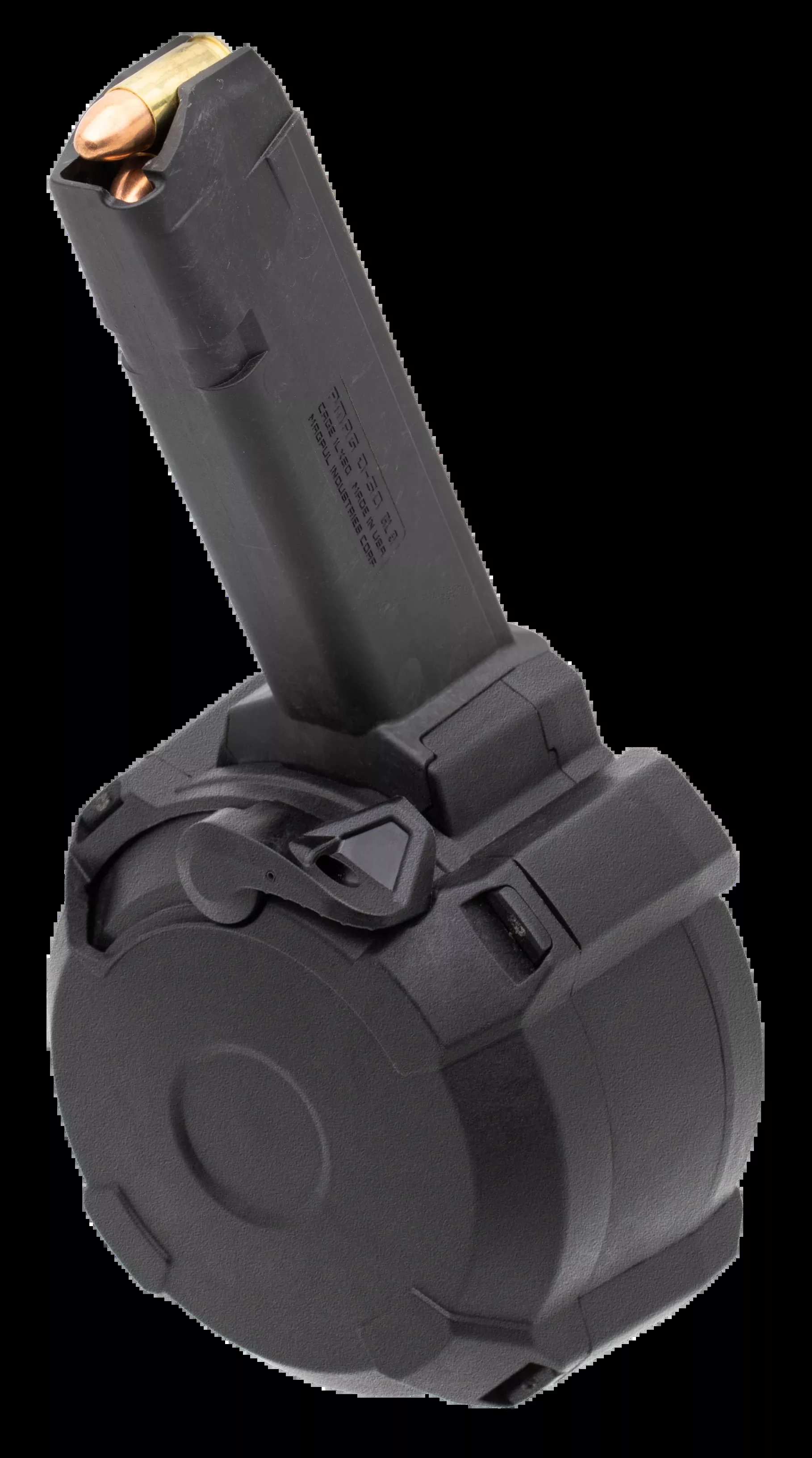 Magpul Magazine Pmag 9mm - D-50 Mp Hk94/mp5 50rd Drum Blk