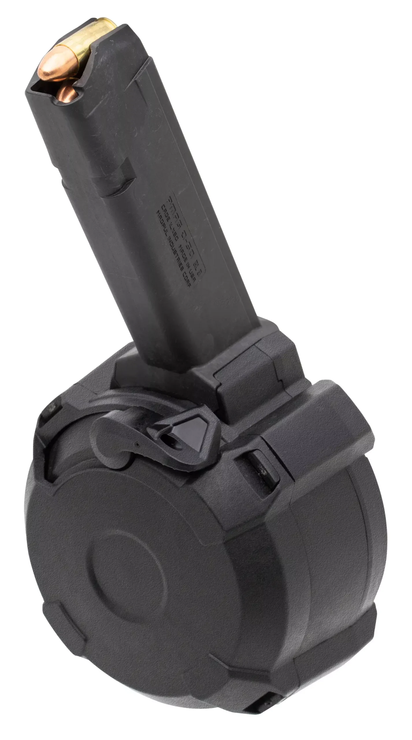 Magpul PMAG D-50 GL9 Black Drum 50rd 9mm Luger for Glock Double Stack Variants