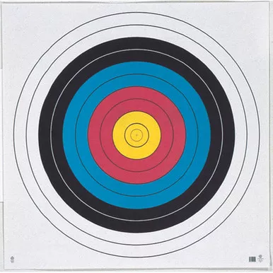 Maple Leaf Press FT40 Target Face FITA 10 Ring, 40 cm, Multicolor, 100 Pack