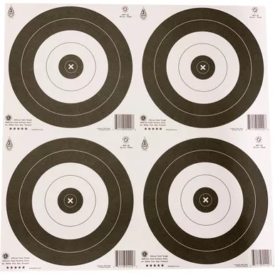 Maple Leaf Press NFF-4-20 Target Face NFAA Field, 20 cm, Black, 25 Pack