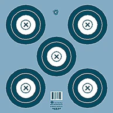 Maple Leaf Press NFI-2T Target Face NFAA Indoor 5-Spot, Blue, 100 Pack