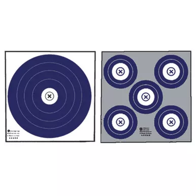 Maple Leaf Press NFI-4P Target Face NFAA Double Sided Indoor, Blue, 100 Pack