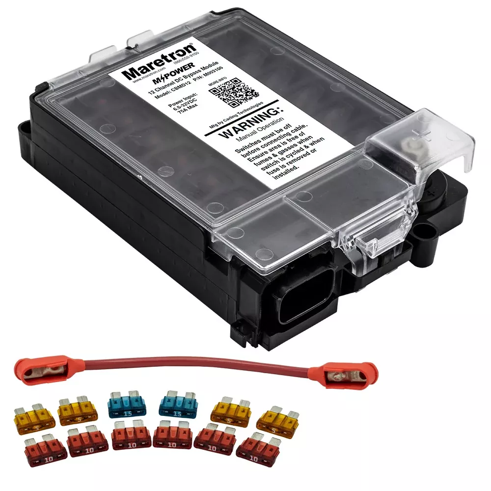 Maretron 12 Circuit Bypass Module NMEA 2K w/Fuse PackJumper Wire [CBMD12-R]