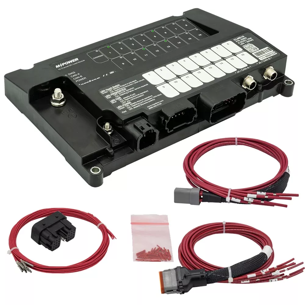 Maretron MPower 16-Channel DC Load Controller Module w/NMEA 2K w/J1 & J2 Connectors – CLMD16-R