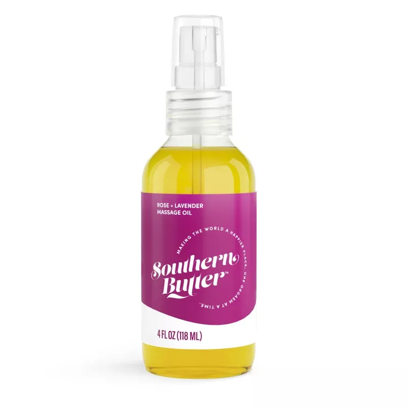 Massage Oil – Rose + Lavender|4 oz. Bottle