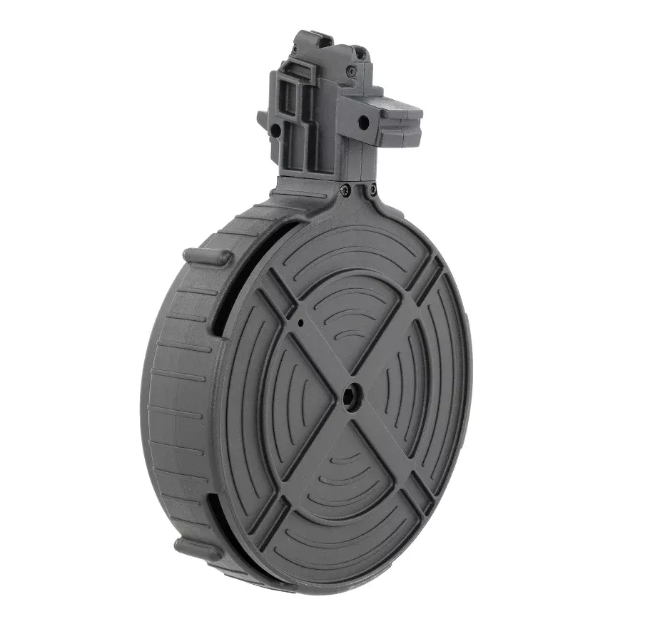 Mauser Rimfire 4070122 AK-47 110rd 22 LR Drum For Mauser AK-47, Black Polymer