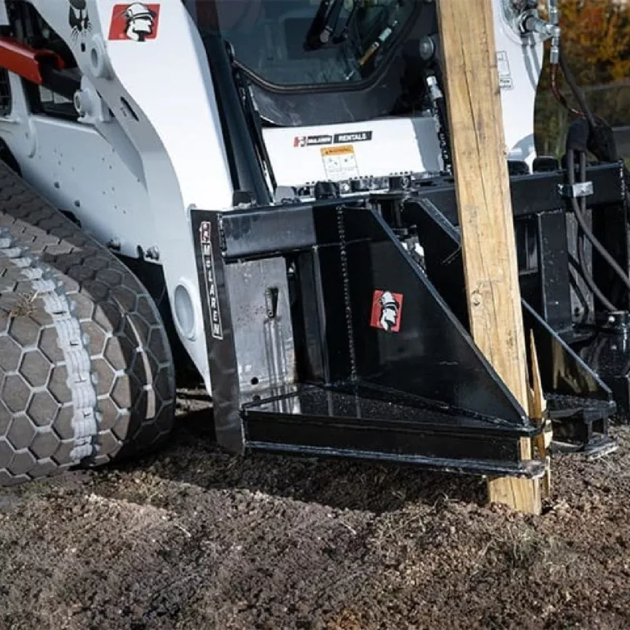 McLaren Industries Post & Tree Puller | Model 60X844X00 | Opening Width 10 ¾” | 15 To 25 GPM | For Skid Steer
