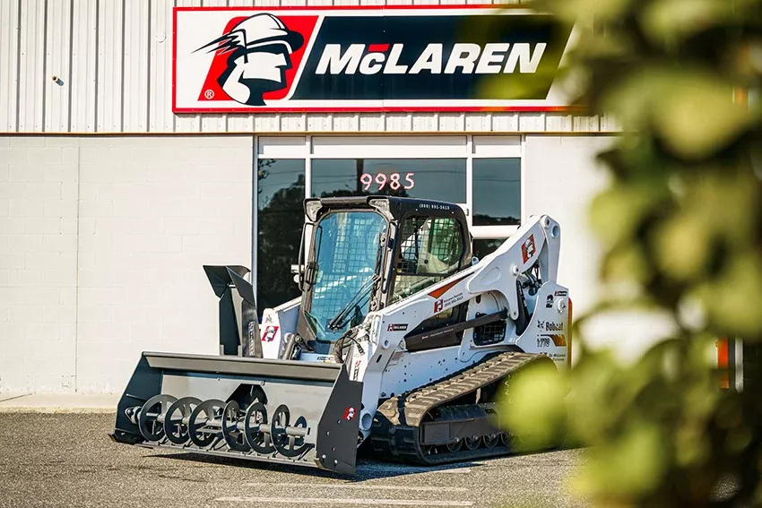 McLaren Industries Snow Blower | 78″ Width | 15 To 25 GPM | For Skid Steer