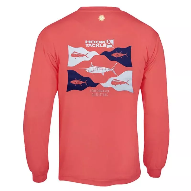 Men’s Fish Flags L/S UV Fishing T-Shirt