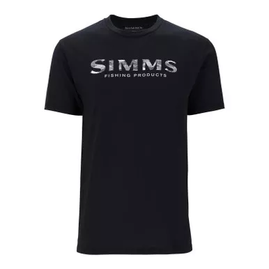 Men's Simms Shroud Fill Logo T-Shirt Black 3X