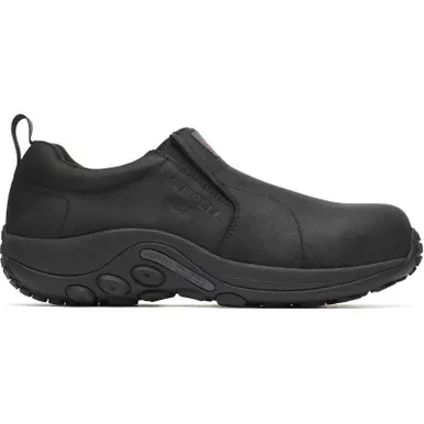 MERRELL Men's Jungle Moc Leather Hi-Vis Carbon Fiber Static Dissipative 10 Low Work Shoes (J0080)