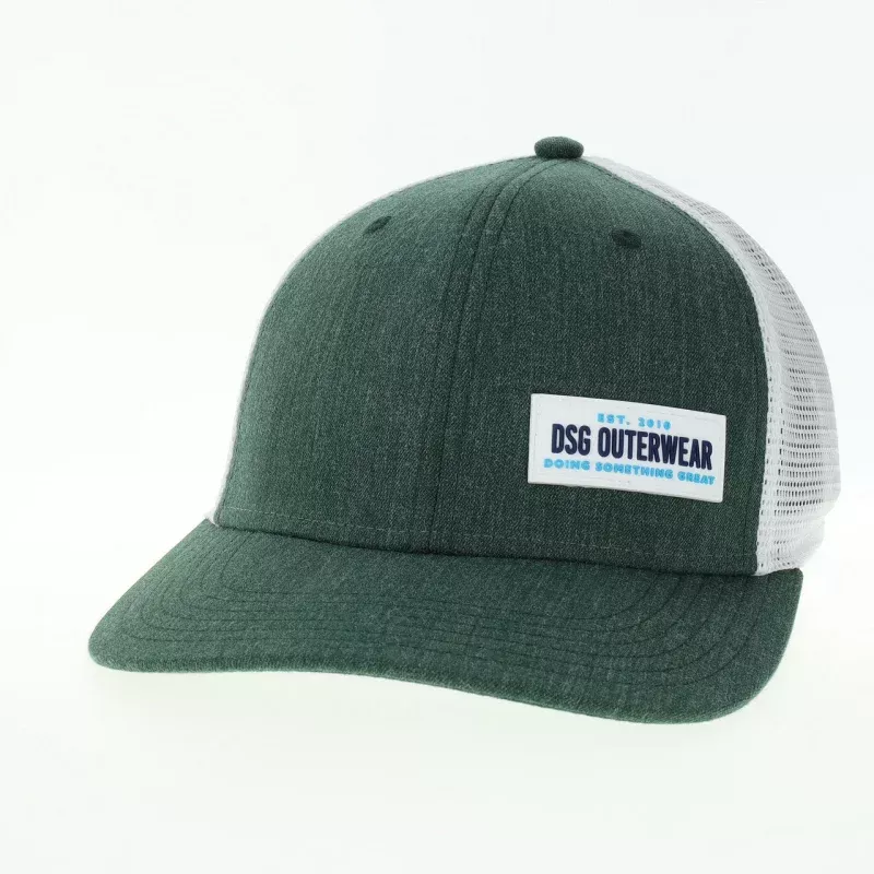 Mid-Pro Snapback Trucker Hat|Navy&Dark Green|One Size