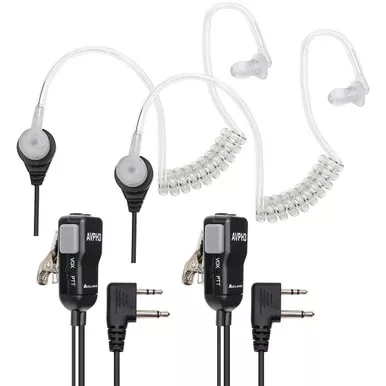 Midland AVPH3 FBI Style Earbud and Microphone, Clear