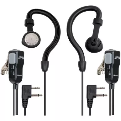 Midland AVPH4 Wrap Around the Ear Headset, Black, Right Hand