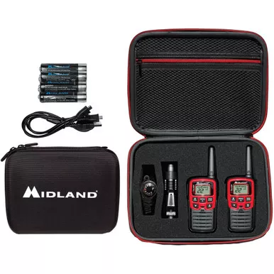 Midland EX37VP Two-Way Radio Kit, Red