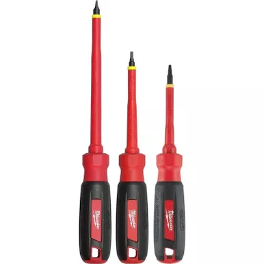 MILWAUKEE 3-Piece 1000V Insulated Screwdriver Set (48-22-2203)