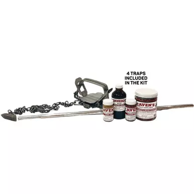Minnesota Trapline PRED-KIT-AS Predator Trapping Kit, Black