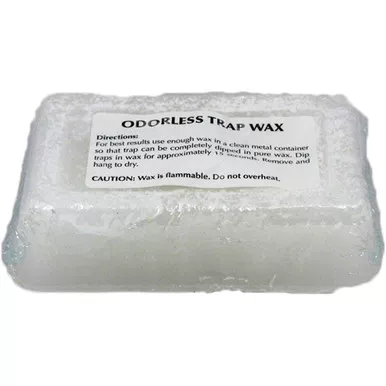 Minnesota Trapline WWAX-01 Trappers Wax for Steel Traps, 1 lbs, White