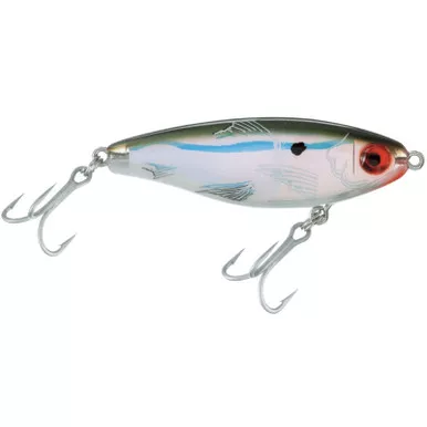 MIRROLURE MirrOdine Mini 14MR Green Back/White Belly/Silver Luminescence Suspending Twitchbait (14MR-18)