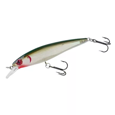 MIRROLURE MirrOLip L30MR 3 3/4in Green/White/Silver Suspending Crankbait (L30MR-18)