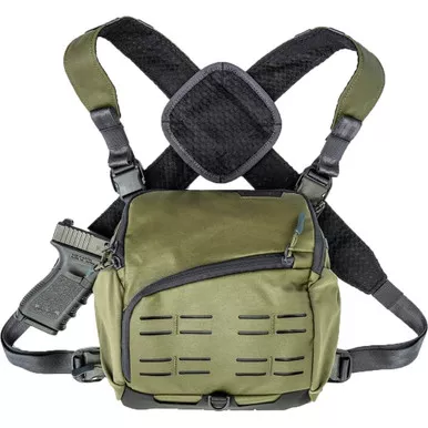 Mission First Tactical B2-CP-FN-S-L Achro Chest Pack & Harness, Forest Green, Small-Large