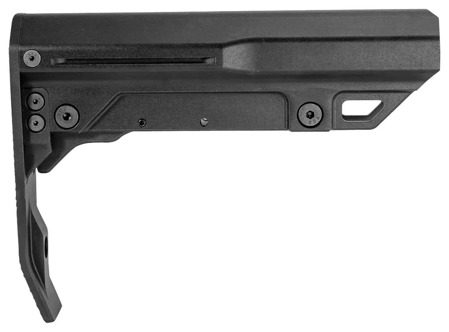Mission First TacticalBattlelink Minimalist Mil-Spec Stock Black Aluminum for AR-15 Mil-Spec Buffer Tubes