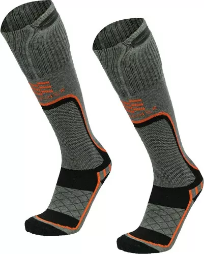 Mobile Warming Men’s Premium – 2.0 Merino Htd Socks Gray Lrg