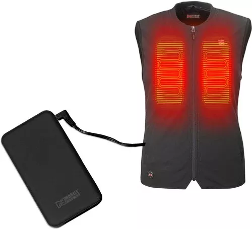 Mobile Warming Unisex Peak – Vest Black Large