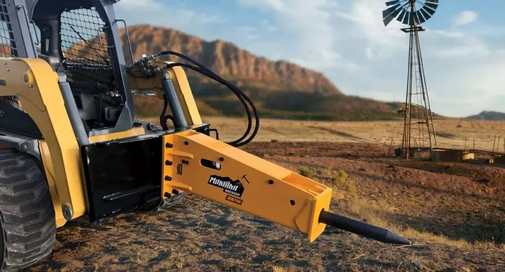 Montana Hammer Breakers | MB Series | Shaft Diameter 2.7″ & 3″ | Oil Flow Range 11-24 GPM | For Skid Steers