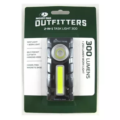 Mossy Oak Outfitters 2-in-1 Task Light 300 Lumen