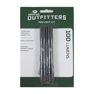 Mossy Oak Outfitters Pen Light 100 Flashlight (2 pack)
