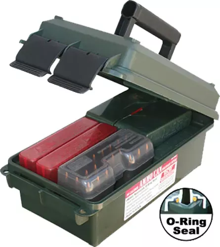 MTM Case-Gard Ammo Can Multi-Caliber Rifle/Handgun Forest Green Polypropylene