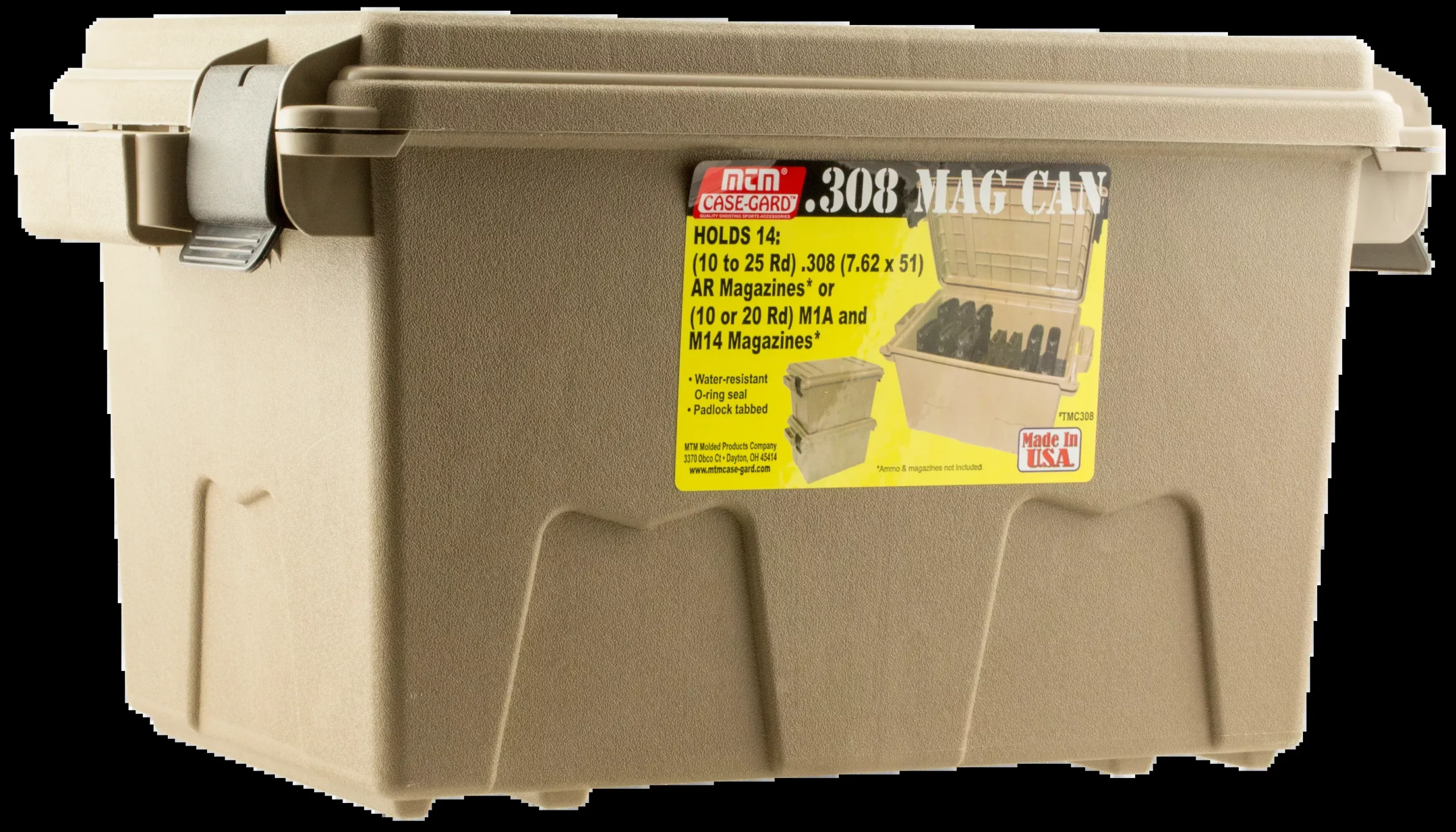 Mtm Tactical Magazine Can Dark – Earth Holds 14 .308 Mags