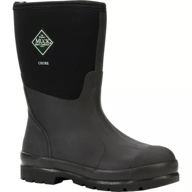 Muck Boots CHM-000A-BL-120 Classic Boot, Mid, Black, Size 12