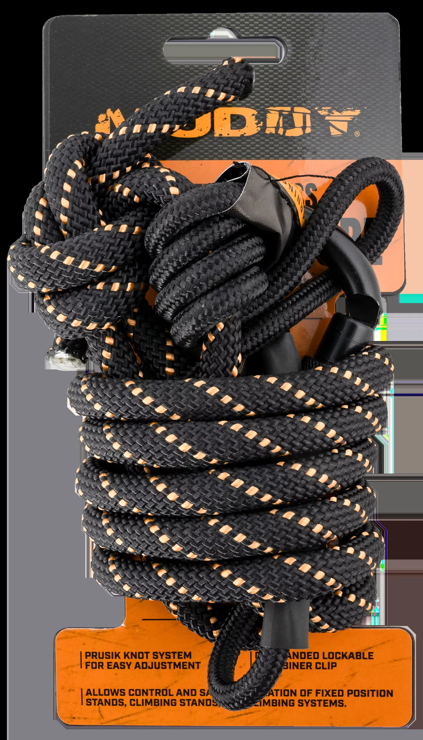 Muddy Safety Harness Lineman’s Rope Black Nylon