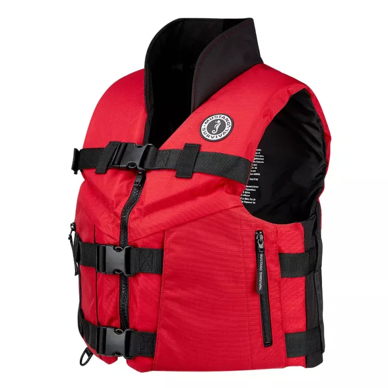 Mustang Accel 100 Foam Fishing Vest – Small – Red-Black