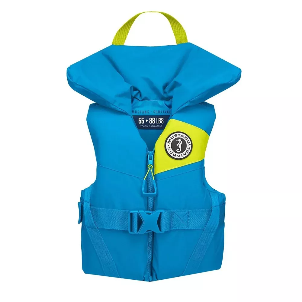 Mustang Lil’ Legends Youth Foam Vest – Azure (Blue)