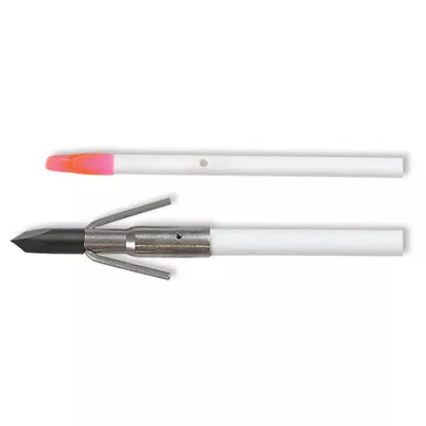Muzzy 1020-G Classic Fish Arrow White with Quick Release Gar Point, White