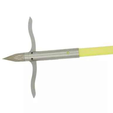 Muzzy 1034-CBS Classic Fish Arrow with Iron 2 Barb Point, 5/16 Inches, Chartreuse