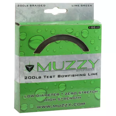 Muzzy 1078 Bowfishing Line, 200 lbs, 100 Feet, Green