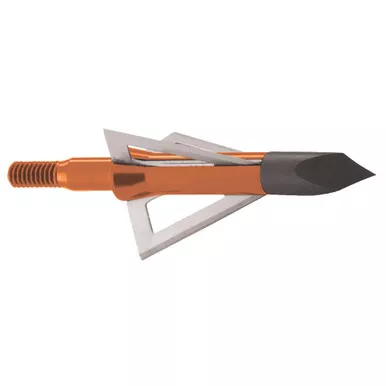Muzzy 225-X Crossbow Broadheads, 3 Blade, 100 Grain, Orange, 6 Pack