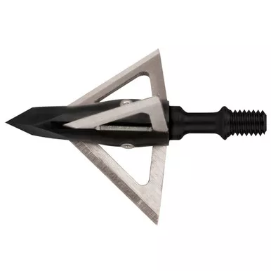 Muzzy 290 Trocar Broadheads, 3 Blade, 100 Grain, Silver, 3 Pack
