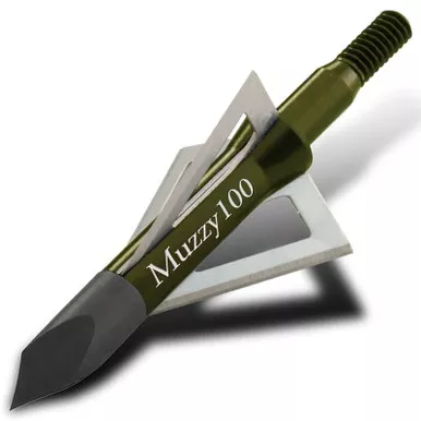 Muzzy 3 Blade Broadhead 100 Grain 1.19" CD Trocar Tip 6 Pk 225