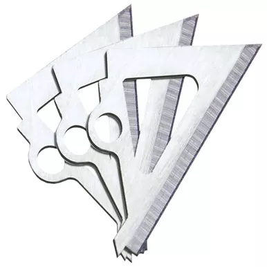 Muzzy 308 Replacement Blades Trocar, 100/125 Grain, Silver, 9 Pack