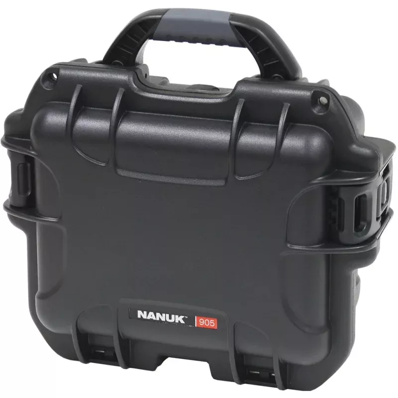 Nanuk Hard Cases Pistol and Accessory Waterproof Hard Case with Foam – Black, 9.4 x 7.4 x 5 inches