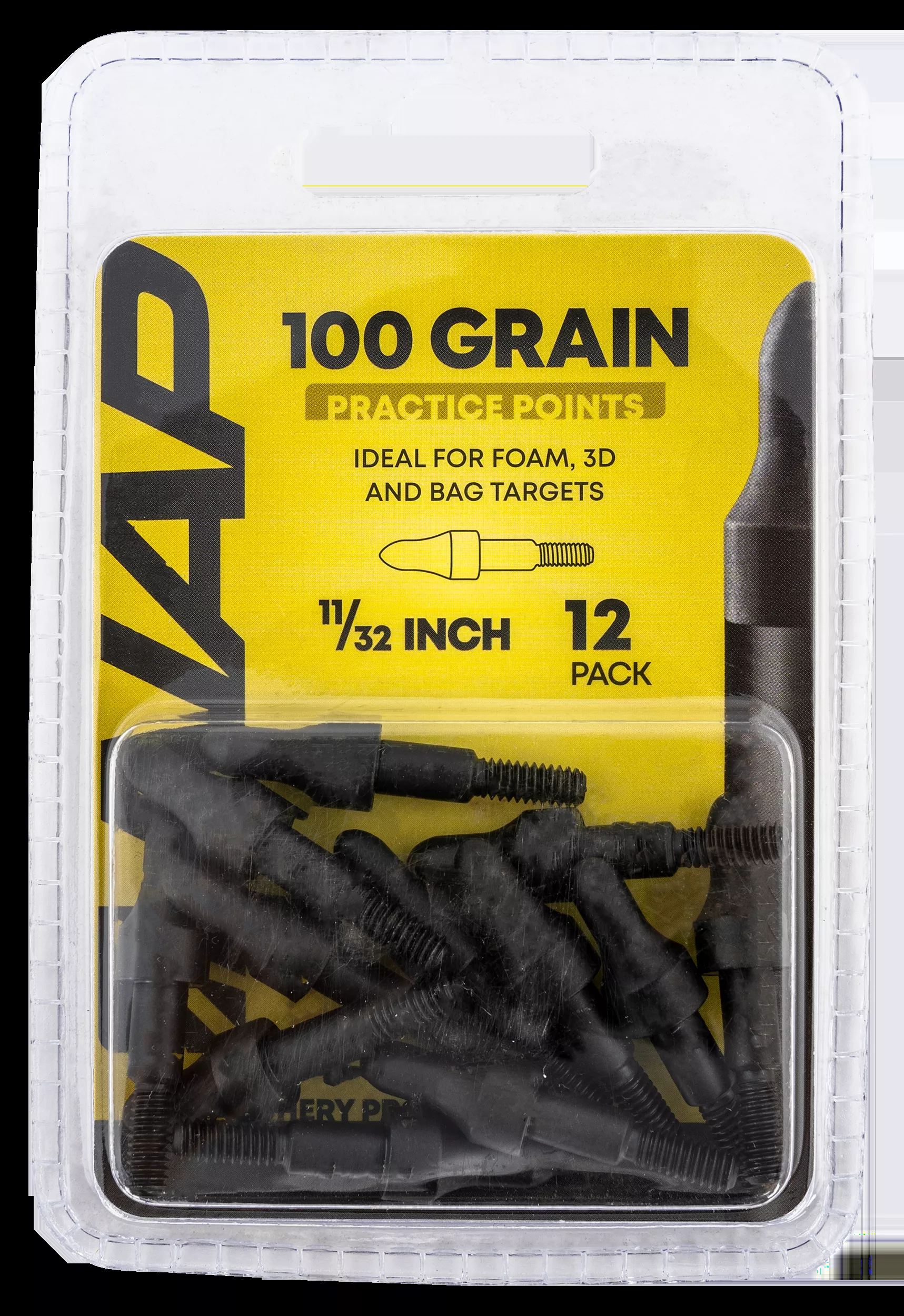 NAP 3D Practice Points Field Tips Fixed 100 grain – 12/Pack