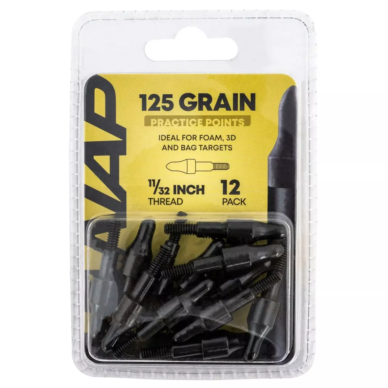 NAP 3D Practice Points Field Tips Fixed 125 grain – 12/Pack