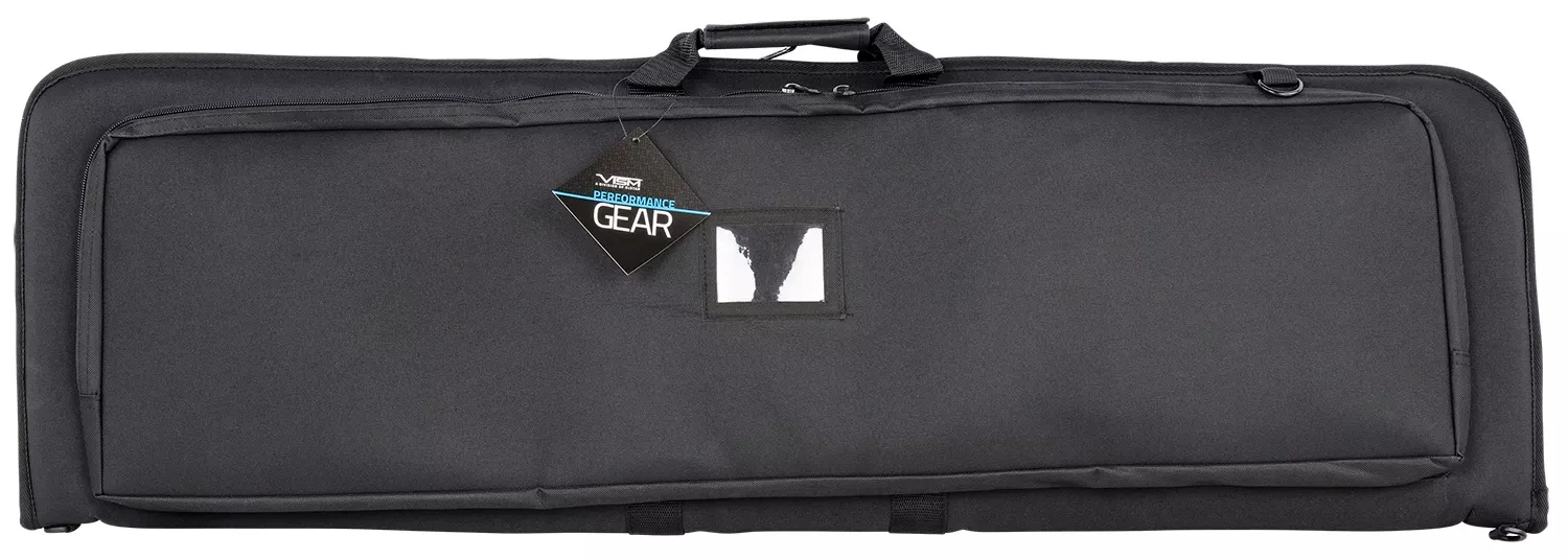 NcStar Deluxe Rifle Case Black 600D Polyester 41.75 L x 13.25″ W x 2.75″ D”