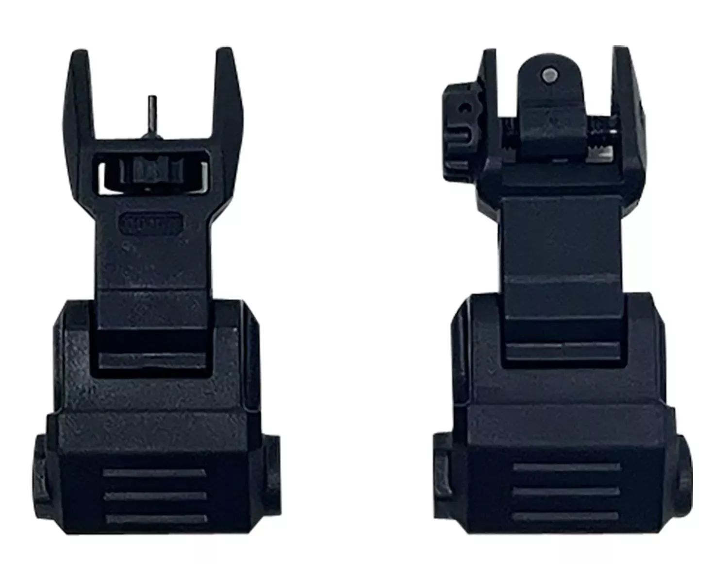 NcStar Picatinny High Profile Front and Rear Sight Set Black Polymer